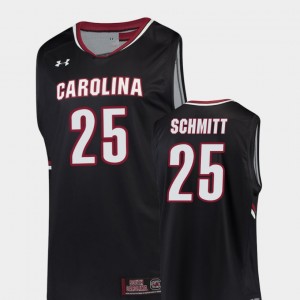 Men's South Carolina Gamecocks Replica Black Christian Schmitt #25 College Basketball Jersey 578265-882