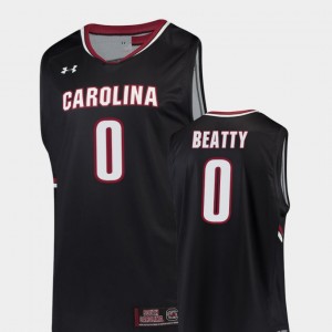 Men's South Carolina Gamecocks Replica Black David Beatty #0 College Basketball Jersey 781051-535