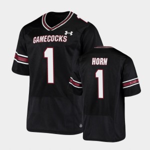 Men's South Carolina Gamecocks Replica Black Jaycee Horn #1 Under Armour Football Jersey 589670-360