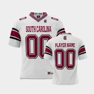 Youth South Carolina Gamecocks White Custom #00 NIL Pick-A-Player Jersey 440167-502